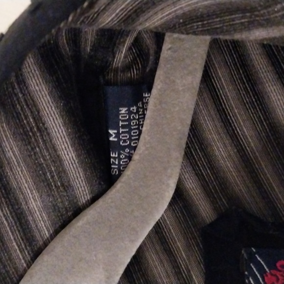 English Laundry Black embroidered button up Shirt Men's size Medium - Picture 7 of 10